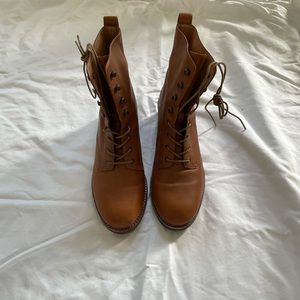 Madewell Lace Up Ankle Boots